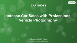 Increase Car Sales with Professional Vehicle Photography